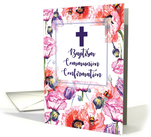 RCIA Baptism Communion and Confirmation Poppies Flowers... (1763320)