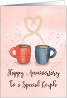 Anniversary to Couple Coffee the Perfect Blend card
