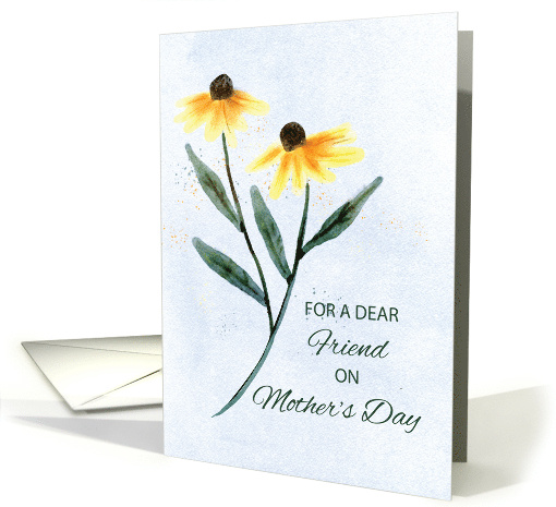 Friend on Mothers Day Two Cone Flowers card (1764006)