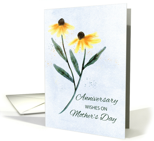 Anniversary on Mothers Day Two Cone Flowers card (1764336)