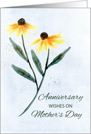 Anniversary on Mothers Day Two Cone Flowers card