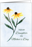 Daughter on Mothers Day Two Cone Flowers card