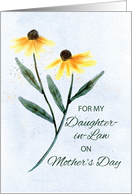 Daughter in Law on Mothers Day Two Cone Flowers card