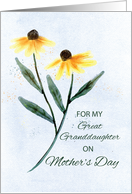 Great Granddaughter on Mothers Day Two Cone Flowers card