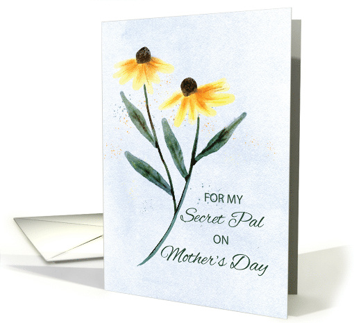 To My Secret Pal Mothers Day Two Cone Flowers card (1764680)