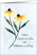 Sister in Law Mothers Day Two Cone Flowers card