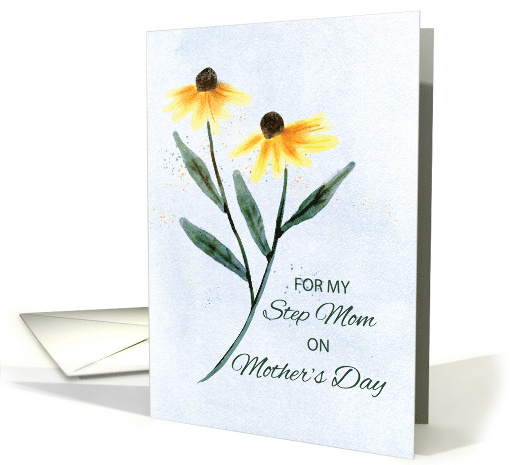 For Step Mom on Mothers Day Two Cone Flowers card (1764684)