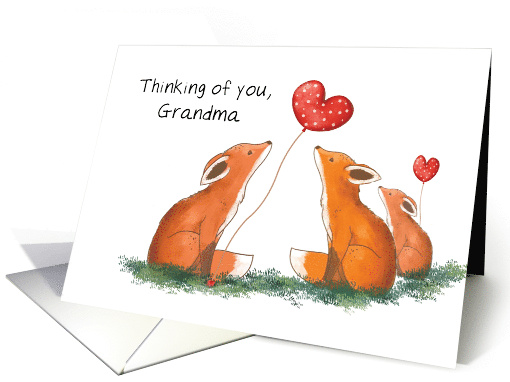 Grandma Mothers Day From Group Three Foxes card (1764932)