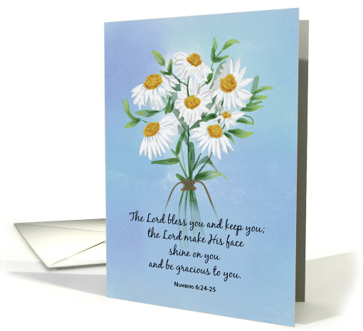 Religious Wedding Anniversary Bouquet of Daisies card (1765780)