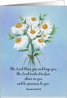 Religious Wedding Anniversary Bouquet of Daisies card