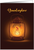 Grandnephew Thinking of You at Camp with Kawaii Lantern card