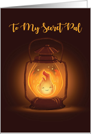 Secret Pal Thinking of You at Camp with Kawaii Lantern card