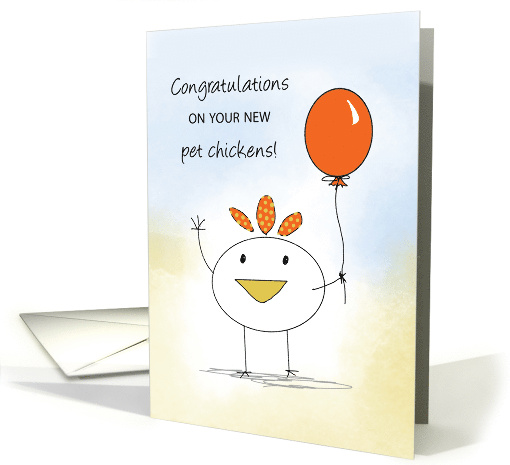 Congratulations on New Pet Chickens card (1767872)