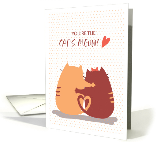 I Love You Whimsical Cats Meow card (1770258)
