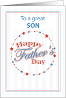 Son Fathers Day All Star Dad Baseball card