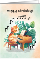 Birthday Musical Cat...