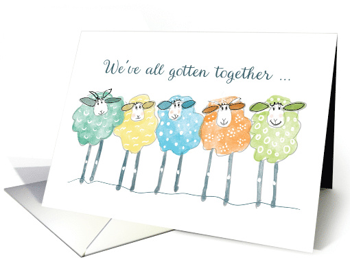 Birthday From Group With Funny Sheep card (1775222)