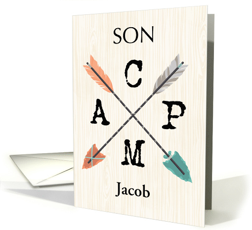 Son Camp Personalize Name Arrows card (1776636)