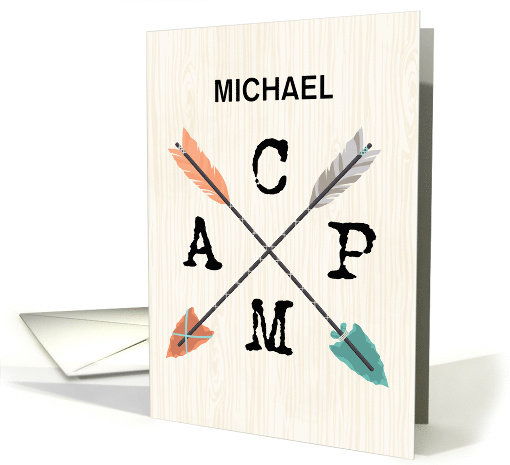 Camp Personalize Name Arrows card (1780584)