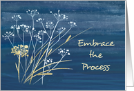 Recovery Support Dried Wild Plants on Navy Blue card