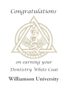 Dentistry White Coat Custom School Name Medical Symbol