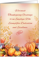 Employee Business Thanksgiving Bountiful Appreciation card