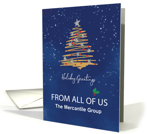 For From All of Us Christmas Tree Customizable Name card (1791222)