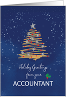 From Accountant Christmas Tree on Navy card