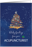 From Acupuncturist Christmas Tree on Navy card