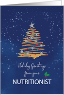 From Nutritionist Christmas Tree on Navy card
