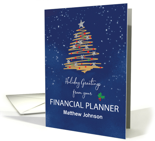 From Financial Planner Christmas Tree Customizable Name card (1793560)