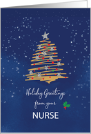 From Nurse Christmas Tree on Navy card