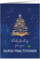 From Nurse Practitioner Christmas Tree on Navy card