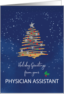 From Physician Assistant Christmas Tree on Navy card