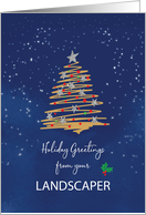 From Landscaper Christmas Tree on Navy card