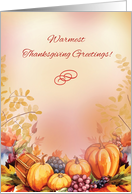 General Business Thanksgiving Bountiful Appreciation card