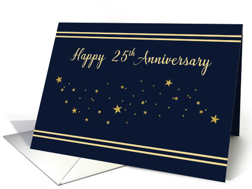 Twenty Fifth Year Employee Anniversary Gold Glitter Stars... (1797728)