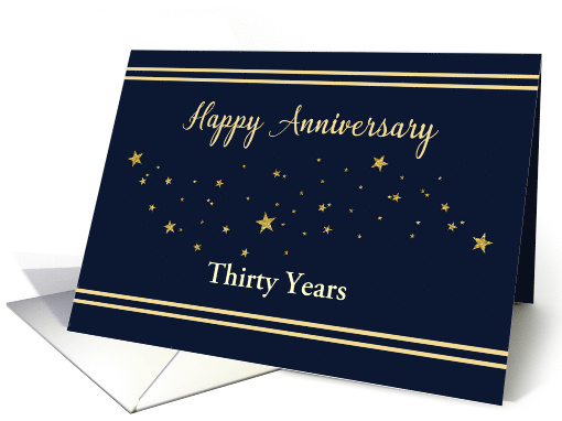 Customizable Year 30 Employee Anniversary Gold Glitter... (1797740)