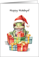 Frog in Santa Hat...