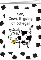 Son Away at College Thinking of You Funny Cow card