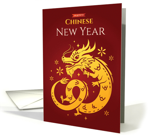 Chinese New Year 2036 Dragon on Red card (1813404)