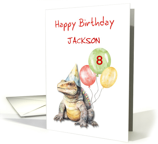 Birthday Customize Name Age Komodo Dragon Lizard Party... (1814496)