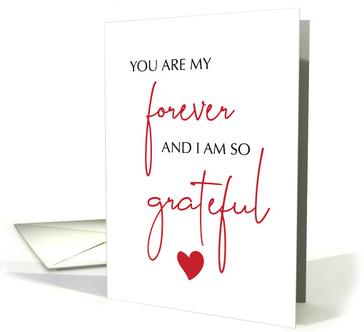 Our Anniversary Grateful for Forever Love card (1818850)