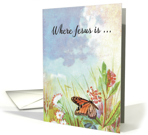 Christian Thinking of You Encouragement with Butterfly... (1820620)