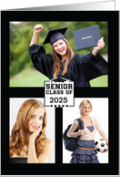 Senior Class of 2025 3 Photo Graduation Announcement card