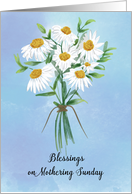 Mothering Sunday Blessings Bouquet of Daisies card