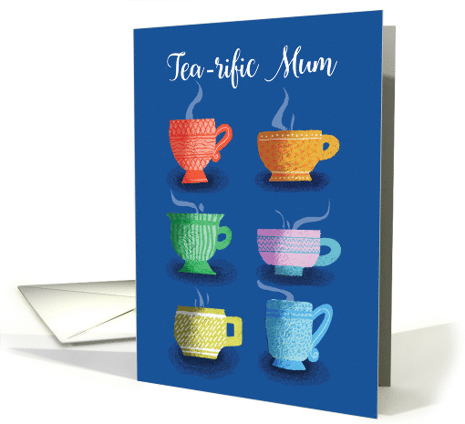 Mothering Sunday Mum Whimsical Steaming Teacups card (1827102)