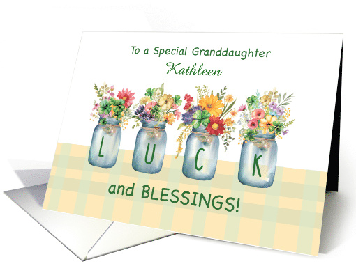 Granddaughter Customizable Name St Patricks Day Luck and... (1828134)