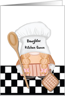 Daughter Mothers Day Whimsical Gnome Kitchen Queen card