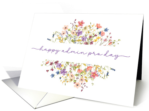 Admin Pro Day Surrounded by Delicate Wildflowers card (1838840)